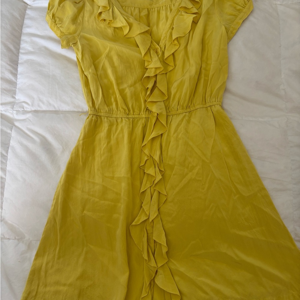 Yellow Ruffle Dress